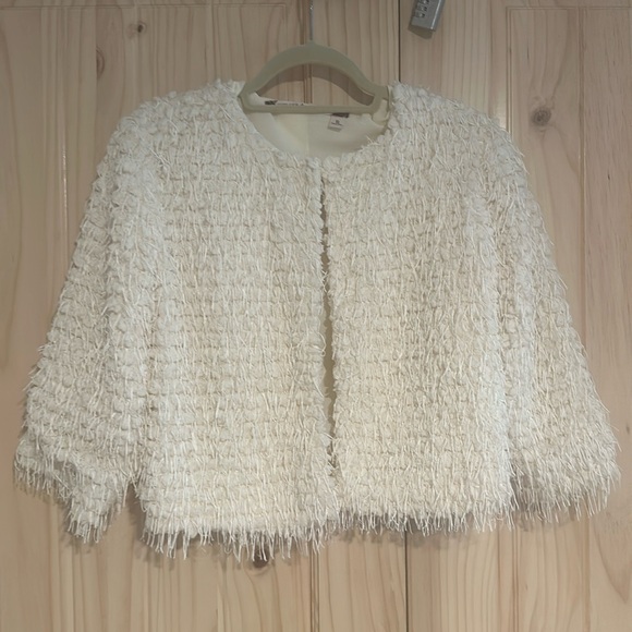 Tops - Vintage cream fringe top